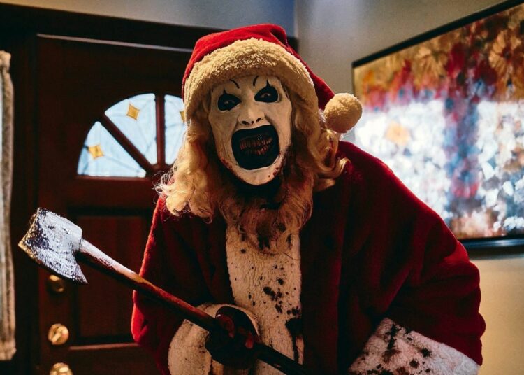 David Howard Thornton em 'Terrifier 3'. © Diamond Films Brasil